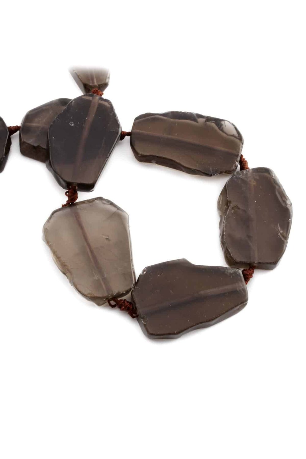 Dumanlı Kuvars Taşı Amorf Kesim Parlak Mor 26x38mm Doğal Taş Dizi [AA]