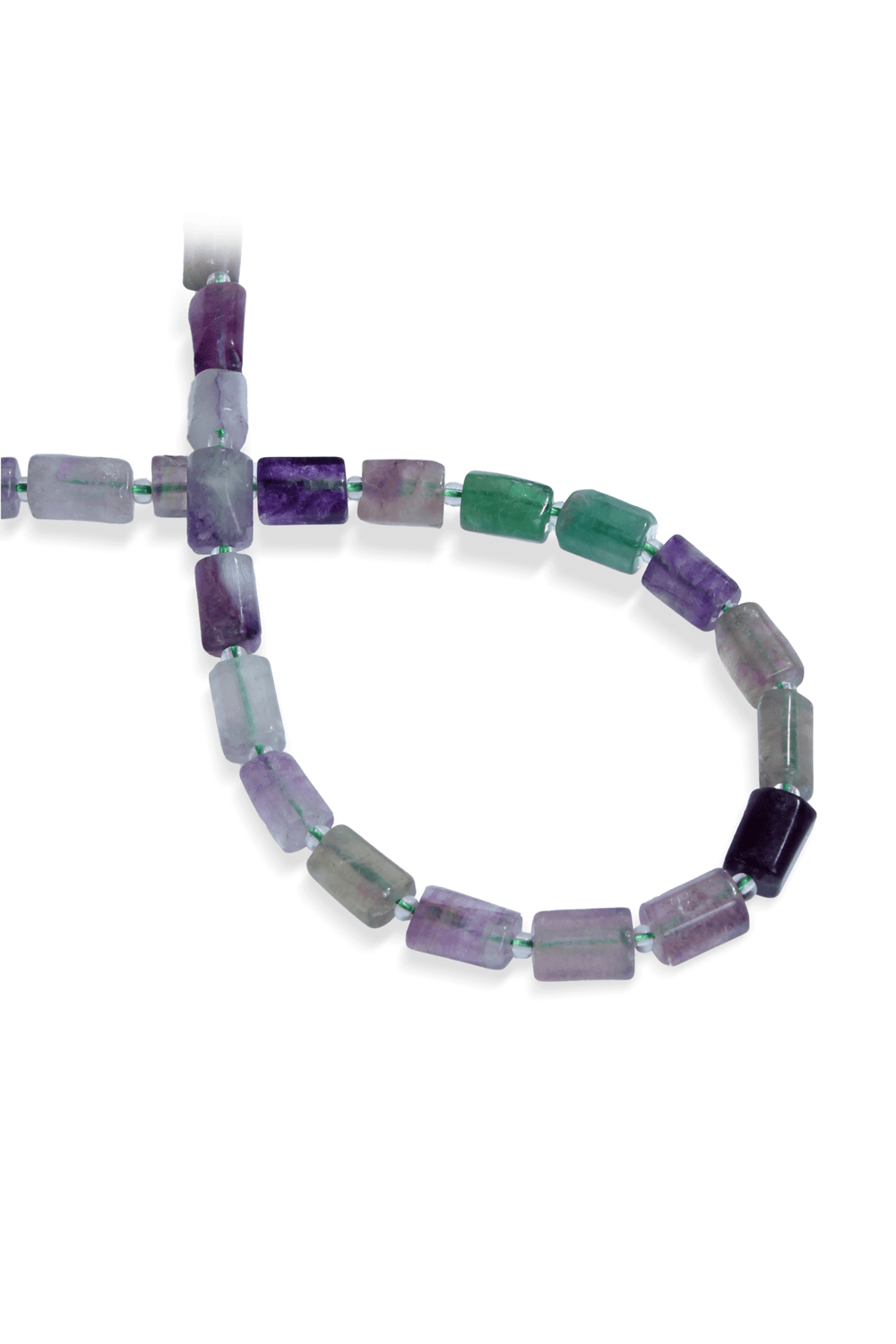 Florit Taşı Silindir Kesim Parlak 10x6mm Doğal Taş Dizi