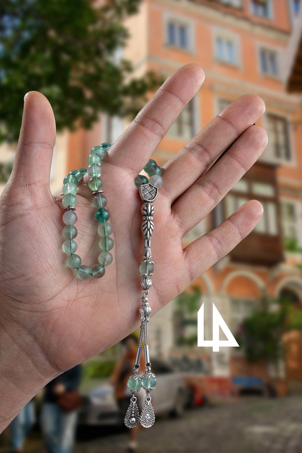 Florit Doğal Taş Küre Kesim 33 lü 8mm Tesbih