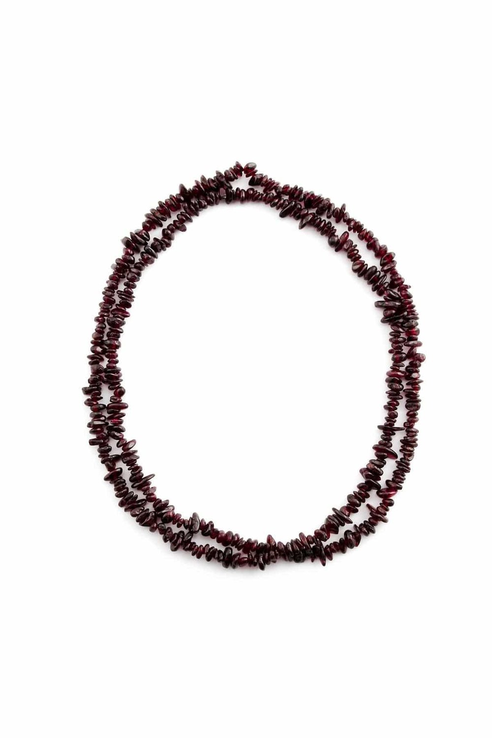 Garnet Natural Broken Stone Shiny 5x8mm String Of Beads