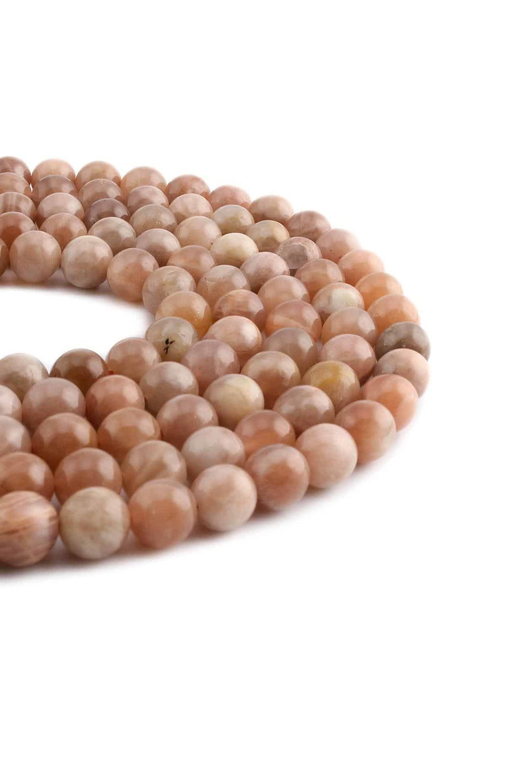 Watern Stone Natural Stone Shiny Globe Cut 8mm String Of Beads [AA]