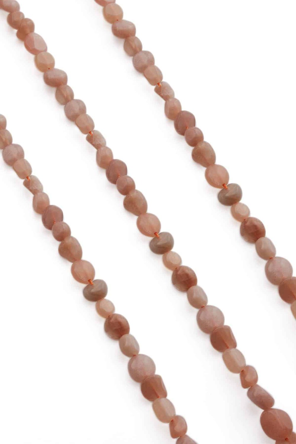 Güneş Taşı Tımbıl Kesim Parlak 6x8mm Doğal Taş Dizi [AA]