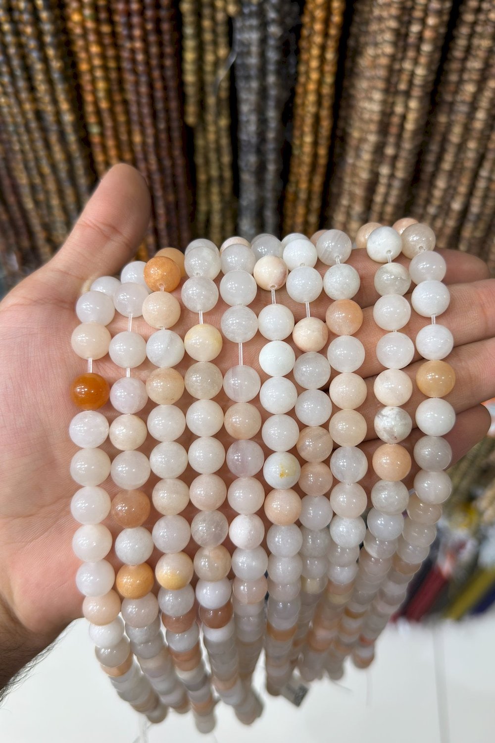 Güneş Taşı Küre Kesim 10mm Doğal Taş Dizi