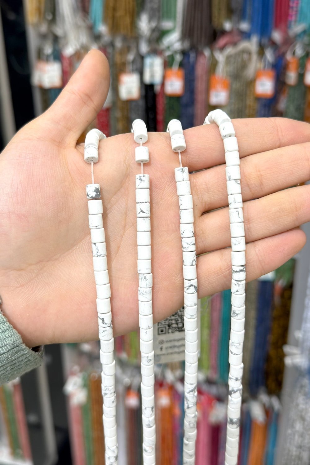 Havlit Doğal Taş Parlak Silindir Kesim 6x6mm Dizi [AA]