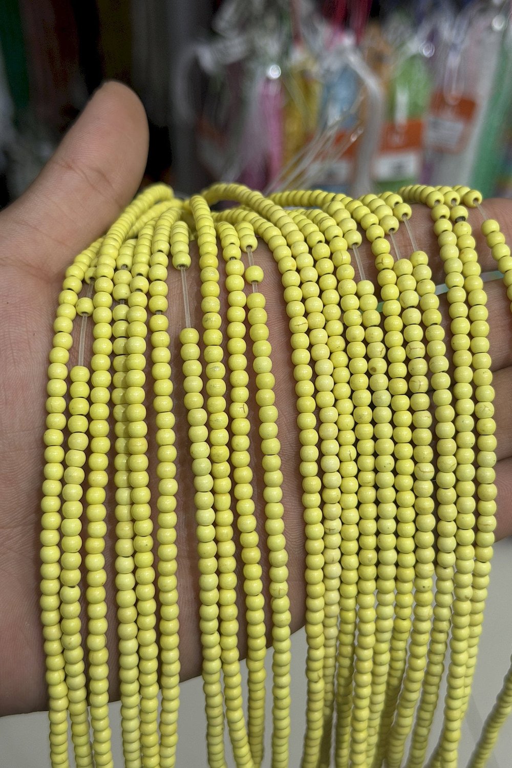 Havlit Taşı Küre Kesim Parlak 4mm Doğal Taş Dizi [B+]