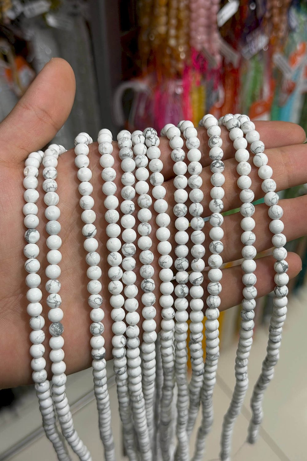 Havlit Taşı Küre Kesim Parlak 6mm Doğal Taş Dizi [AA]
