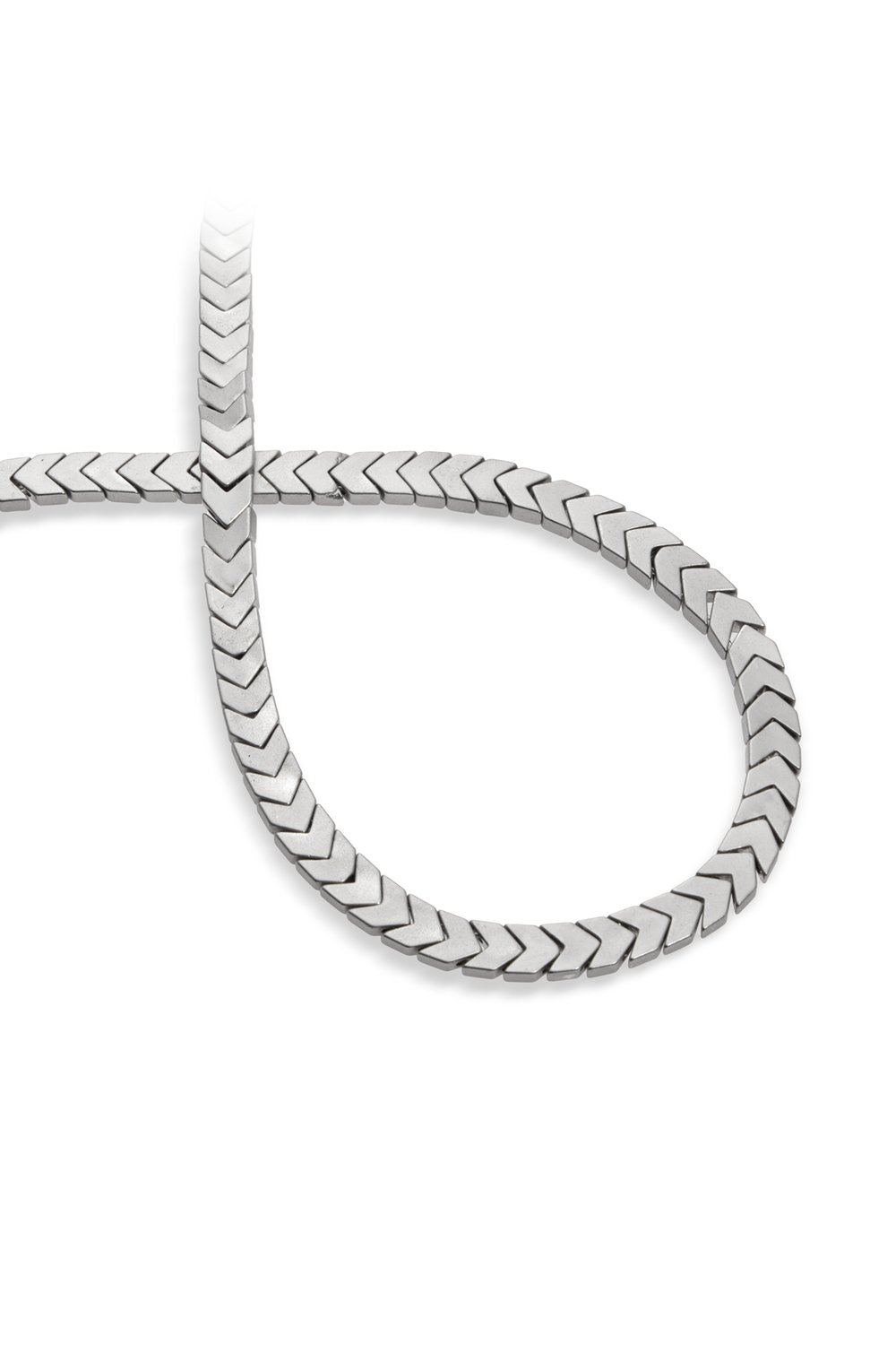 Hematit Taşı Çavuş Kesim Mat Titanyum 6x3mm Doğal Taş Dizi