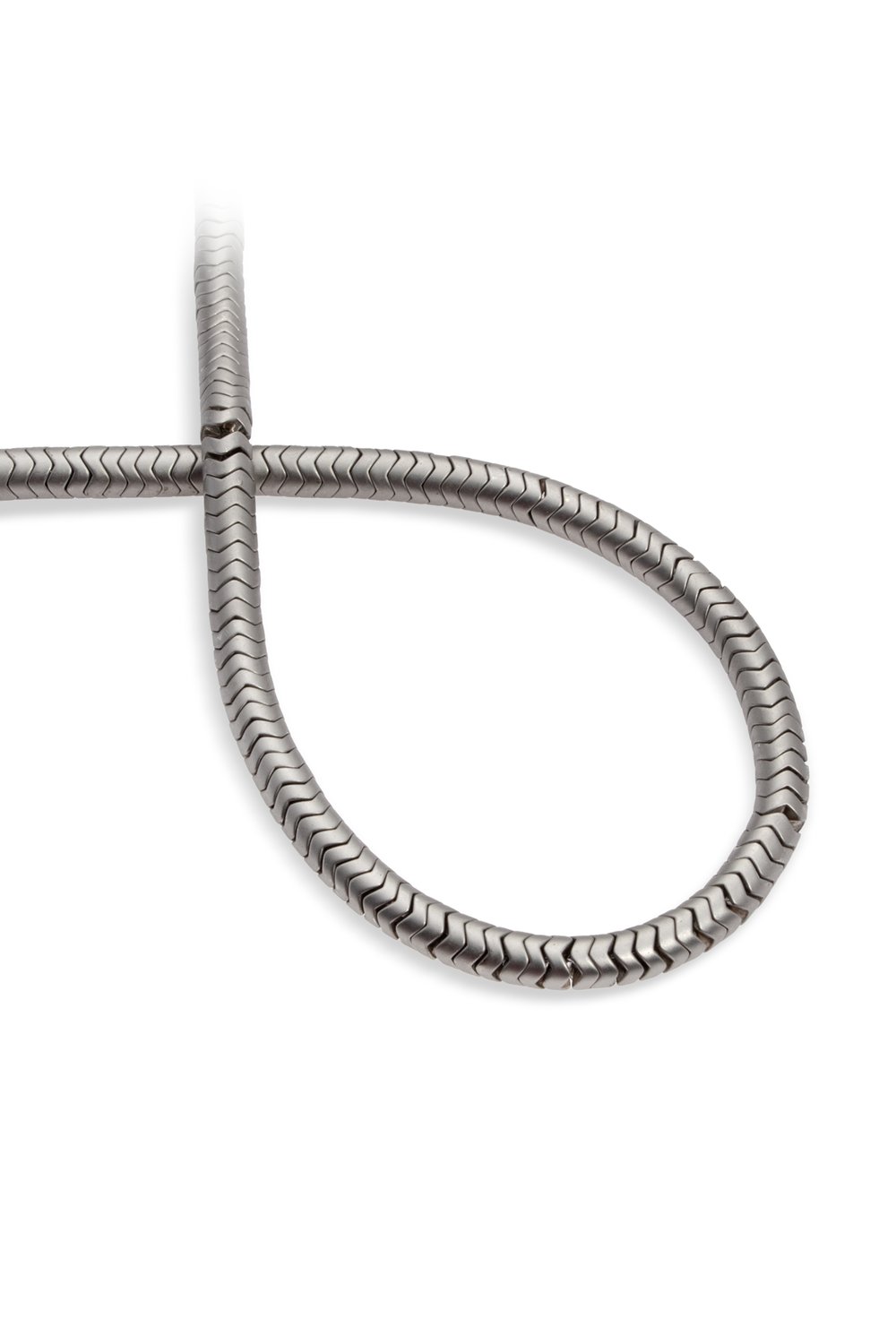 Hematit Taşı Dalgalı Rondela Kesim Mat Titanyum 6x2mm Doğal Taş Dizi