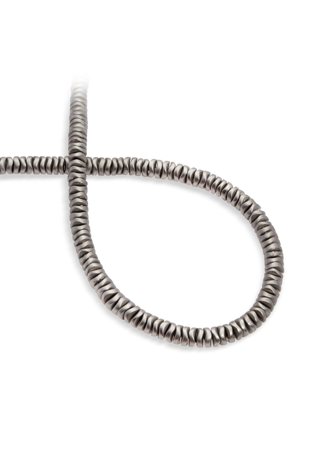 Hematit Taşı Rondela Kesim Mat Titanyum 6x1mm Doğal Taş Dizi