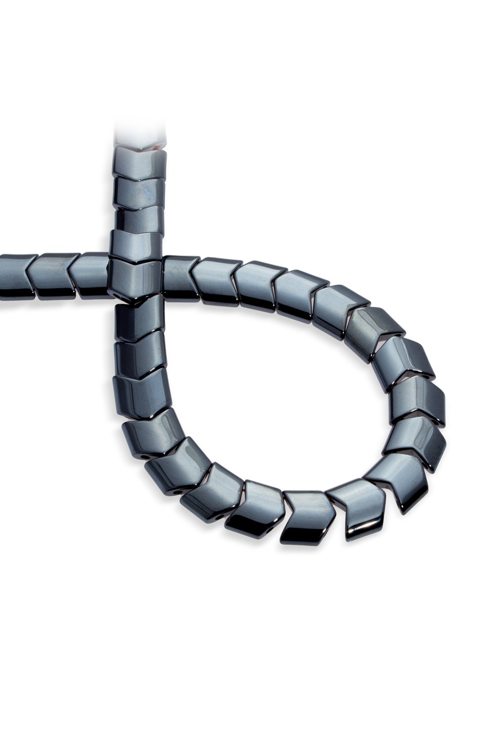 Hematit Taşı Çavuş Kesim Parlak Füme 10x14mm Doğal Taş Dizi