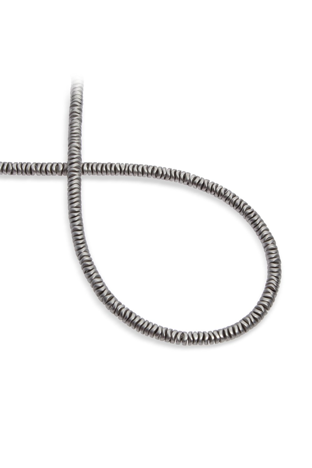 Hematit Taşı Dalgalı Rondela Kesim Mat Titanyum 4x1mm Doğal Taş Dizi