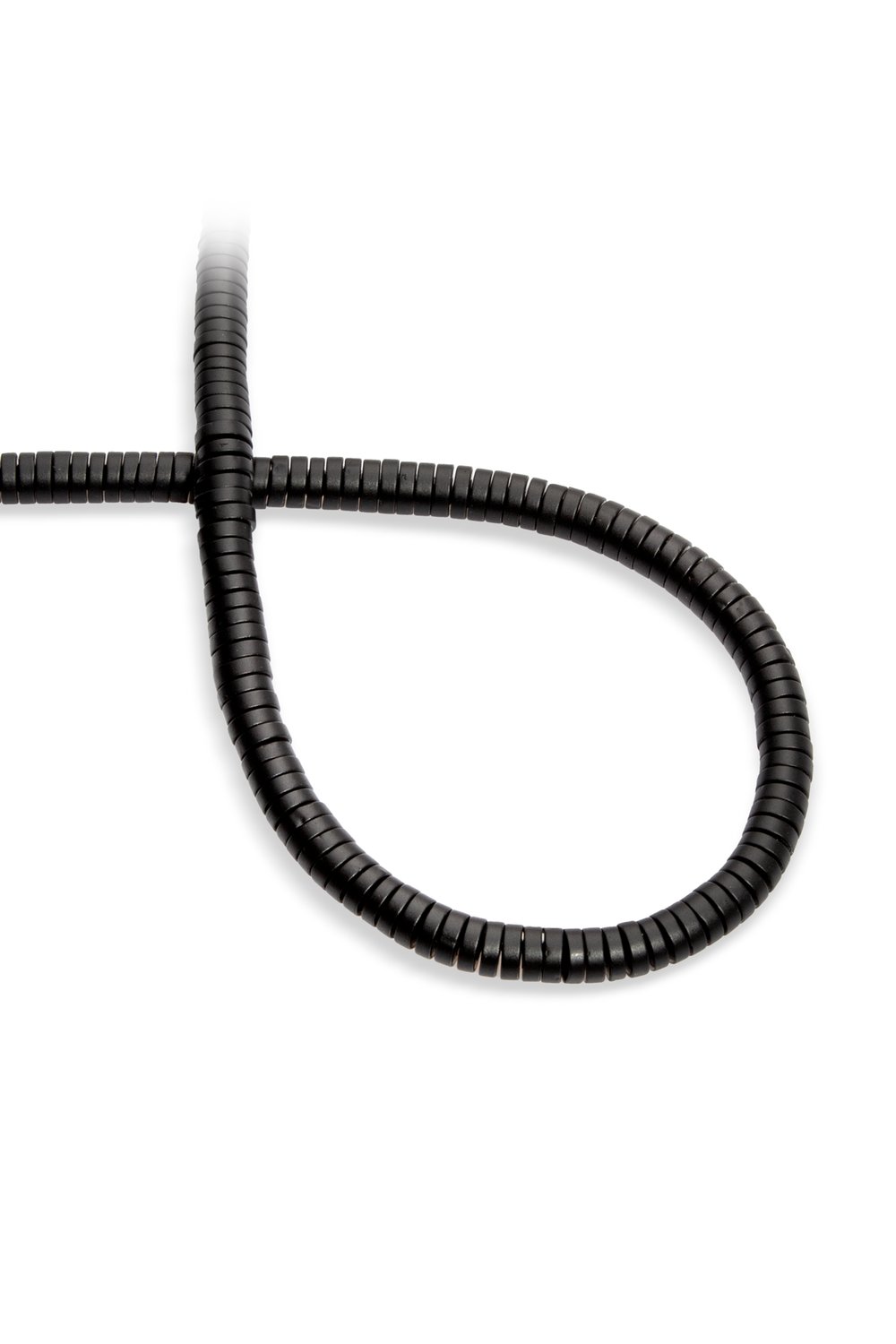Hematit Taşı Rondela Kesim Mat Siyah 6x2mm Doğal Taş Dizi