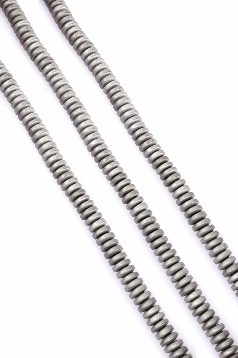 Hematite Natural Stone Light Grey Washer Cut 8x3mm String Of Beads
