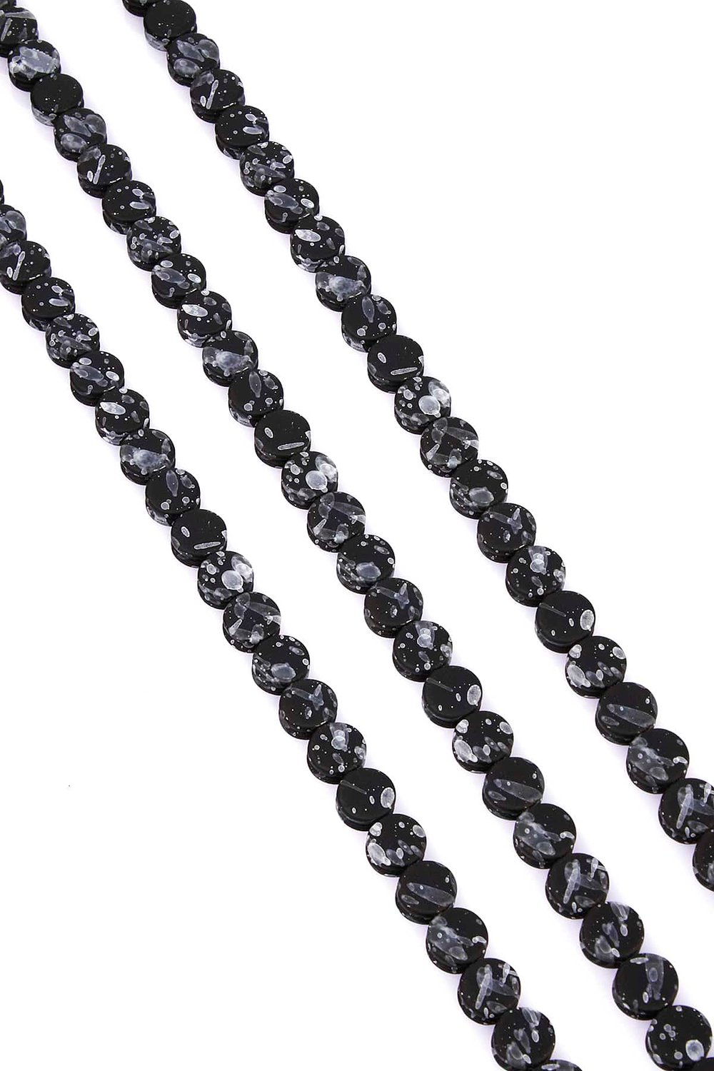 Hematit Taşı Oval Kesim Parlak Siyah 8mm Doğal Taş Dizi