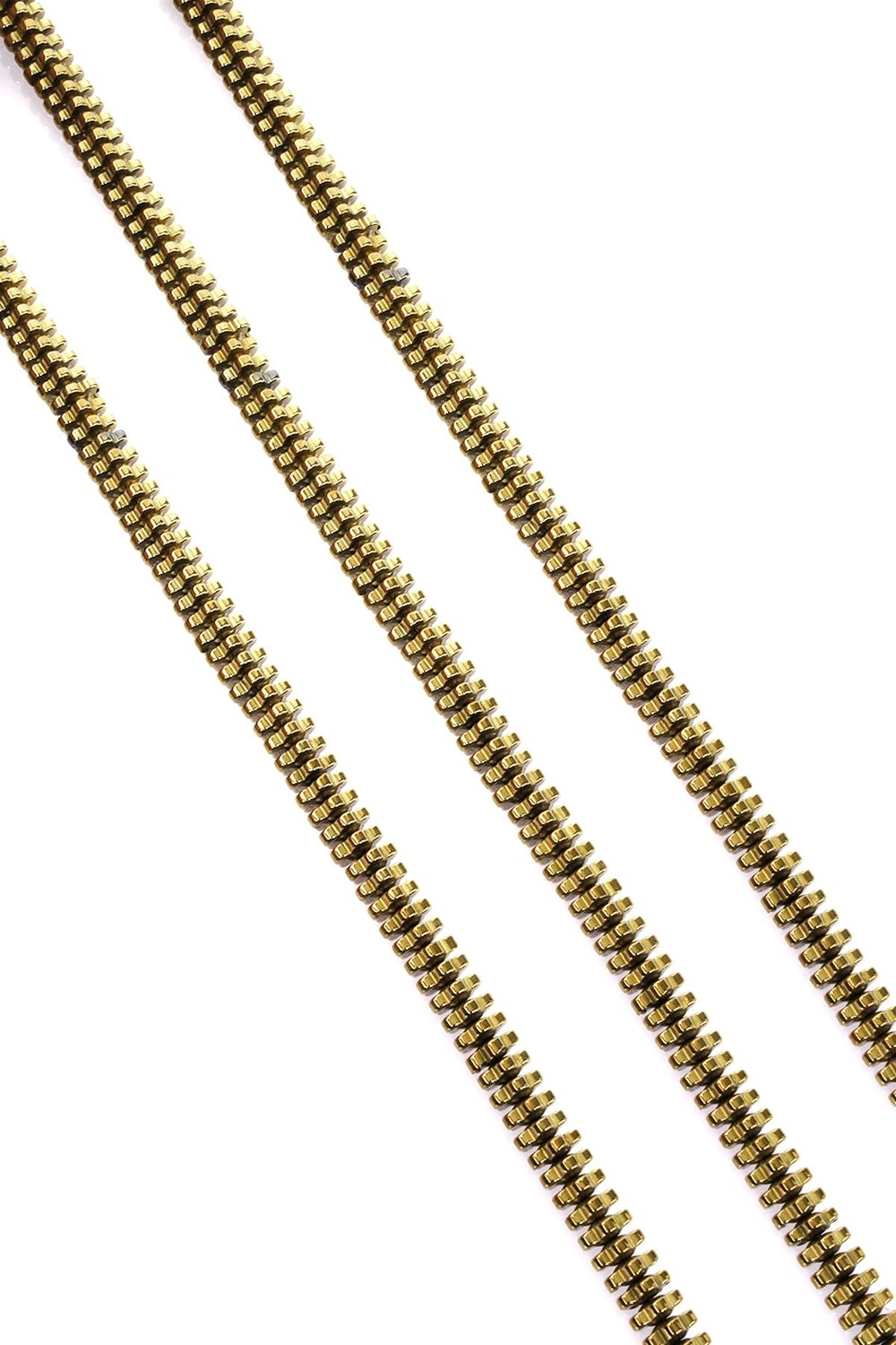 Hematit Taşı Papatya Rondela Kesim Parlak Gold 6x2mm Doğal Taş Dizi