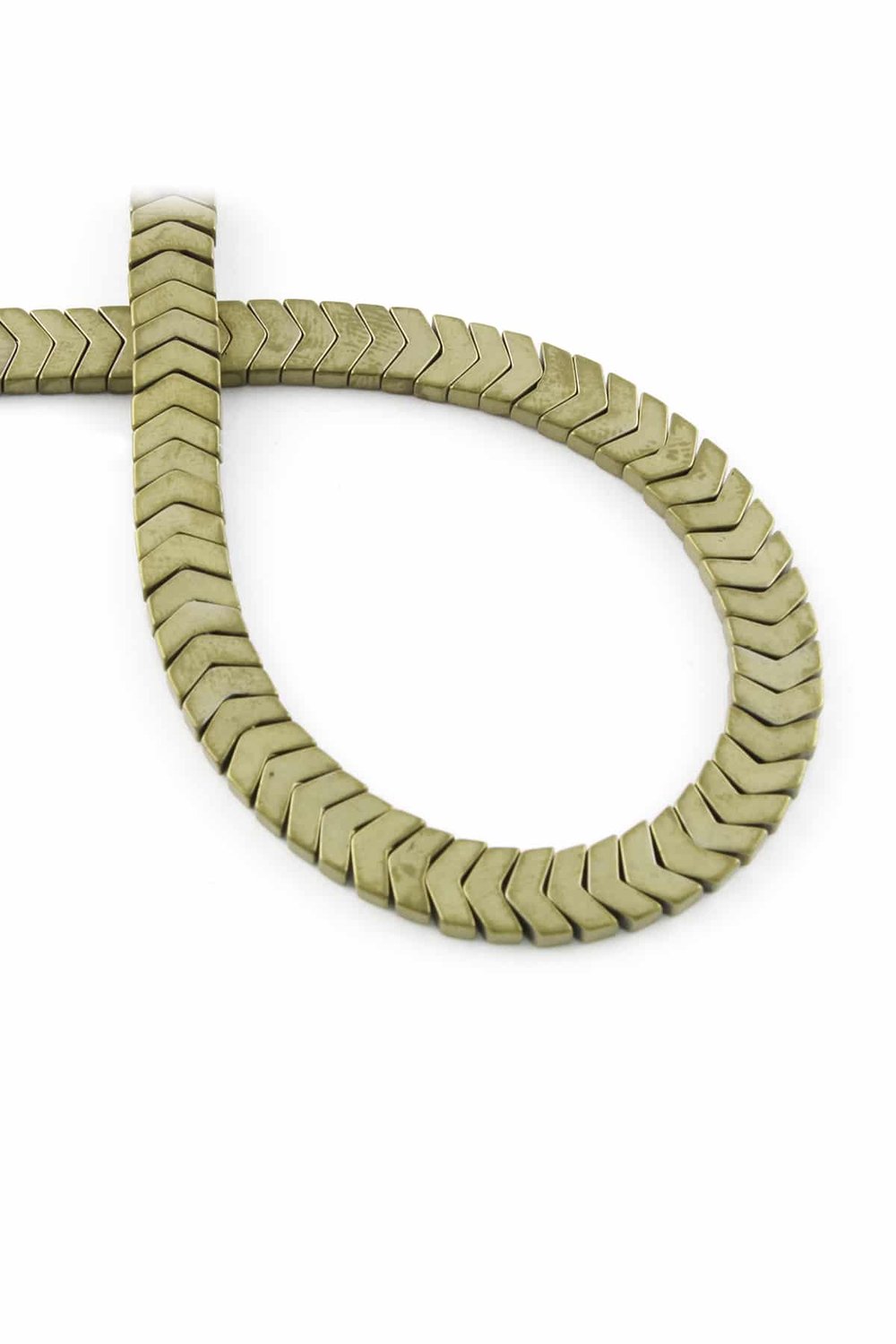 Hematit Taşı Çavuş Kesim Mat Sarı 6x2mm Doğal Taş Dizi