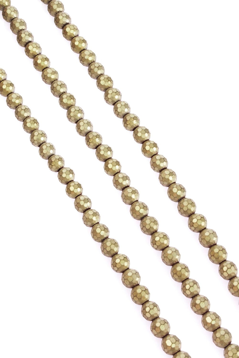 Hematit Taşı Küre Kesim Mat Sarı 8mm Doğal Taş Dizi