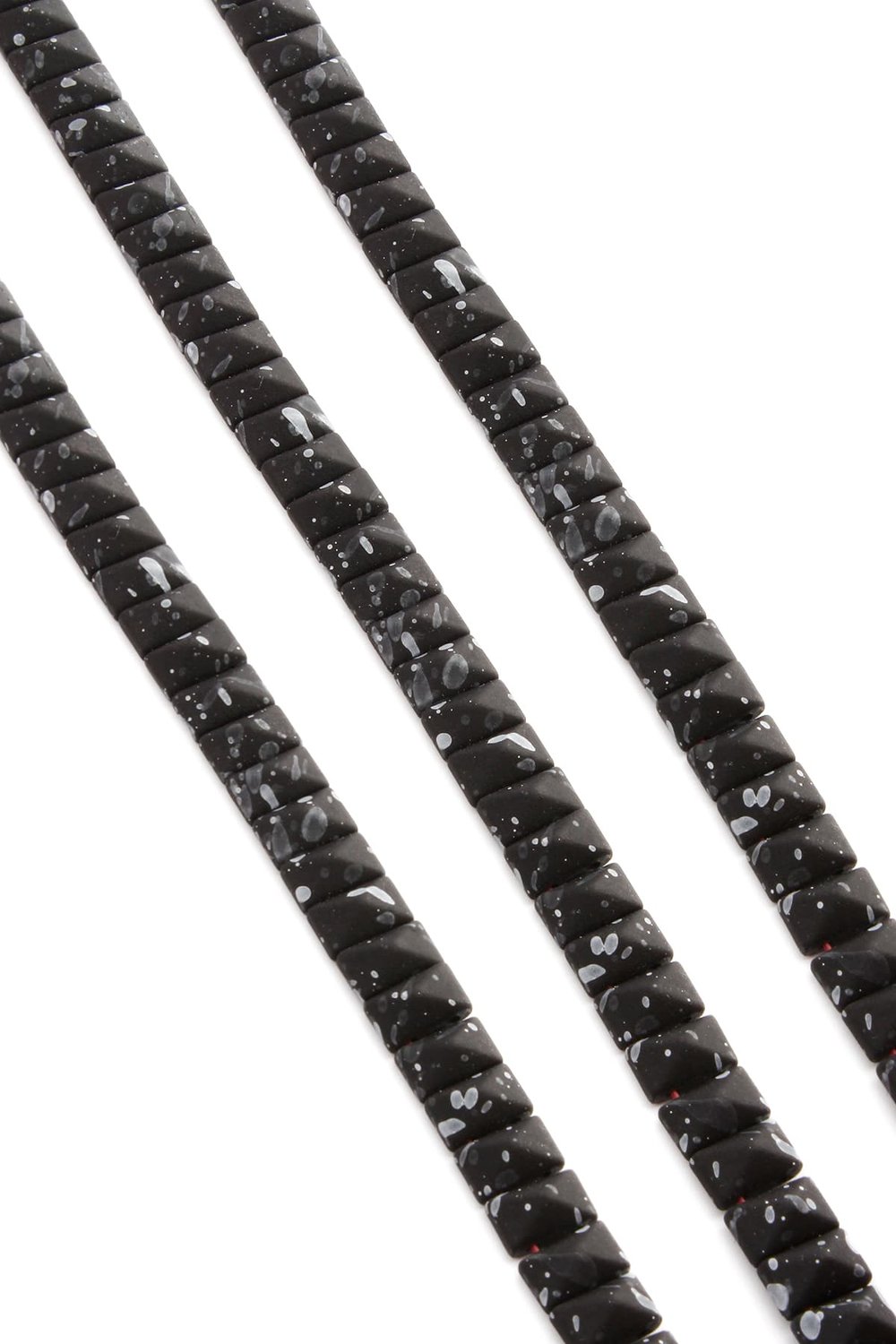 Hematit Taşı Piramit Kesim Mat Siyah 8x5mm Doğal Taş Dizi