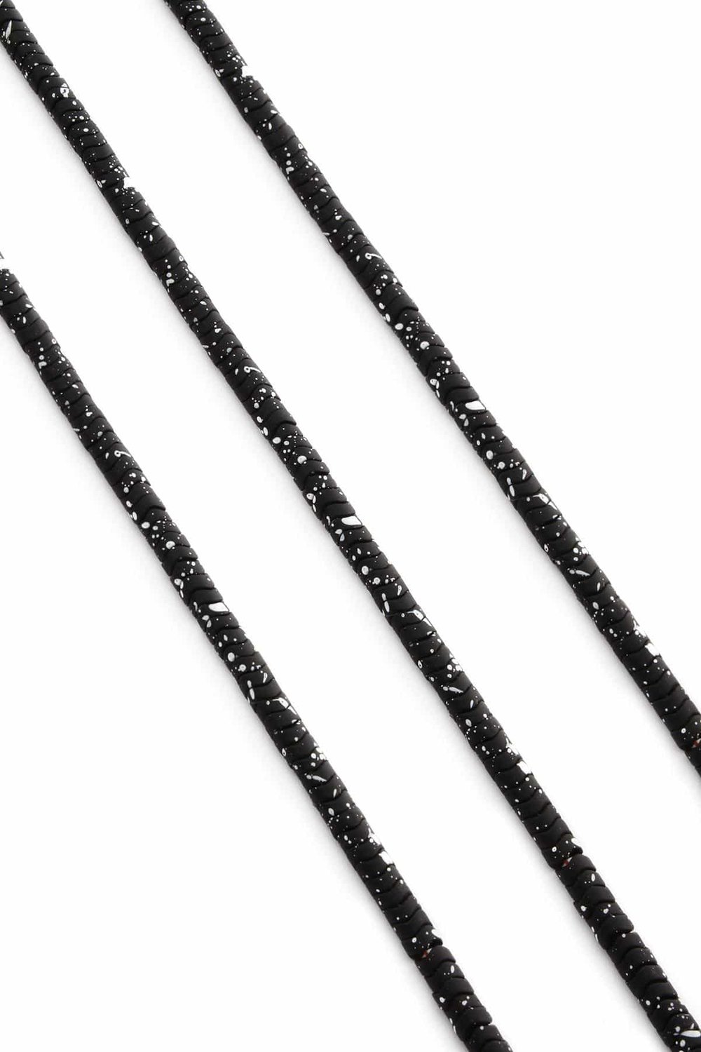 Hematit Taşı Dalgalı Rondela Kesim Mat Siyah 4x2mm Doğal Taş Dizi