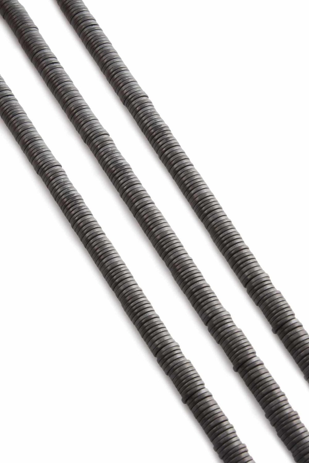 Hematit Taşı Disk Rondela Kesim Mat Gri 6x1mm Doğal Taş Dizi