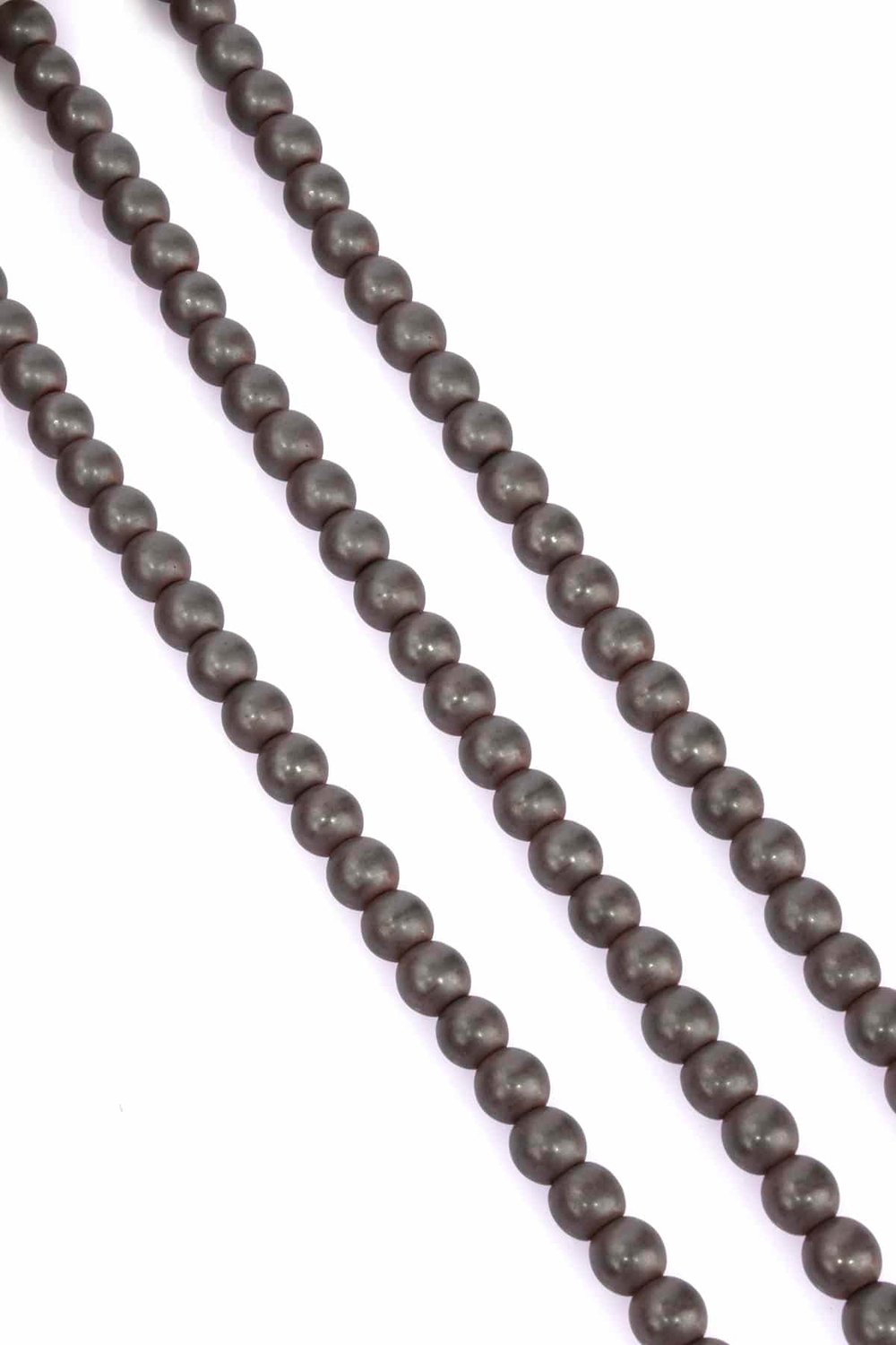 Hematite Natural Stone Matte Grey 8mm String Of Beads