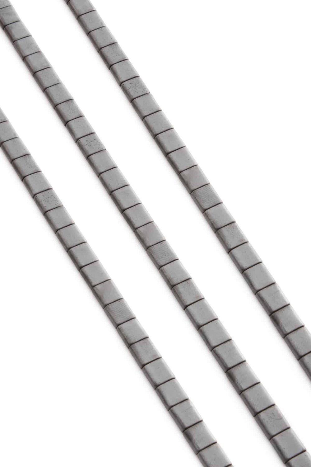 Hematit Taşı Kare Kesim Mat Gri 6x6mm Doğal Taş Dizi