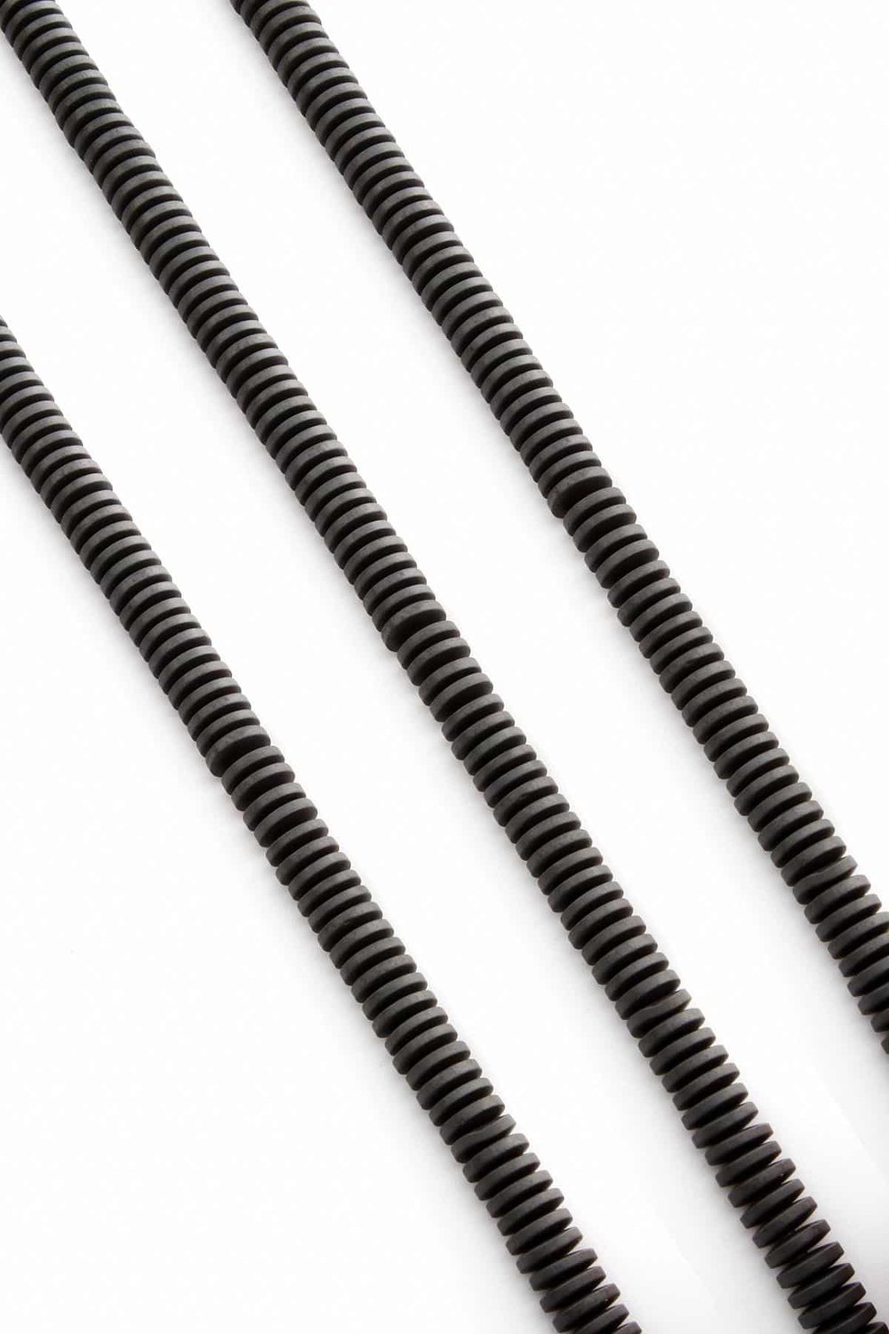 Hematit Taşı Rondela Kesim Mat Gri 6x1mm Doğal Taş Dizi