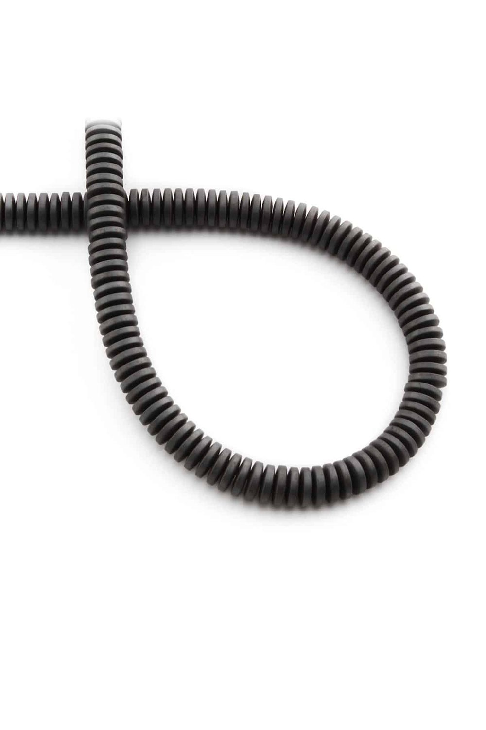 Hematit Taşı Rondela Kesim Mat Gri 6x1mm Doğal Taş Dizi