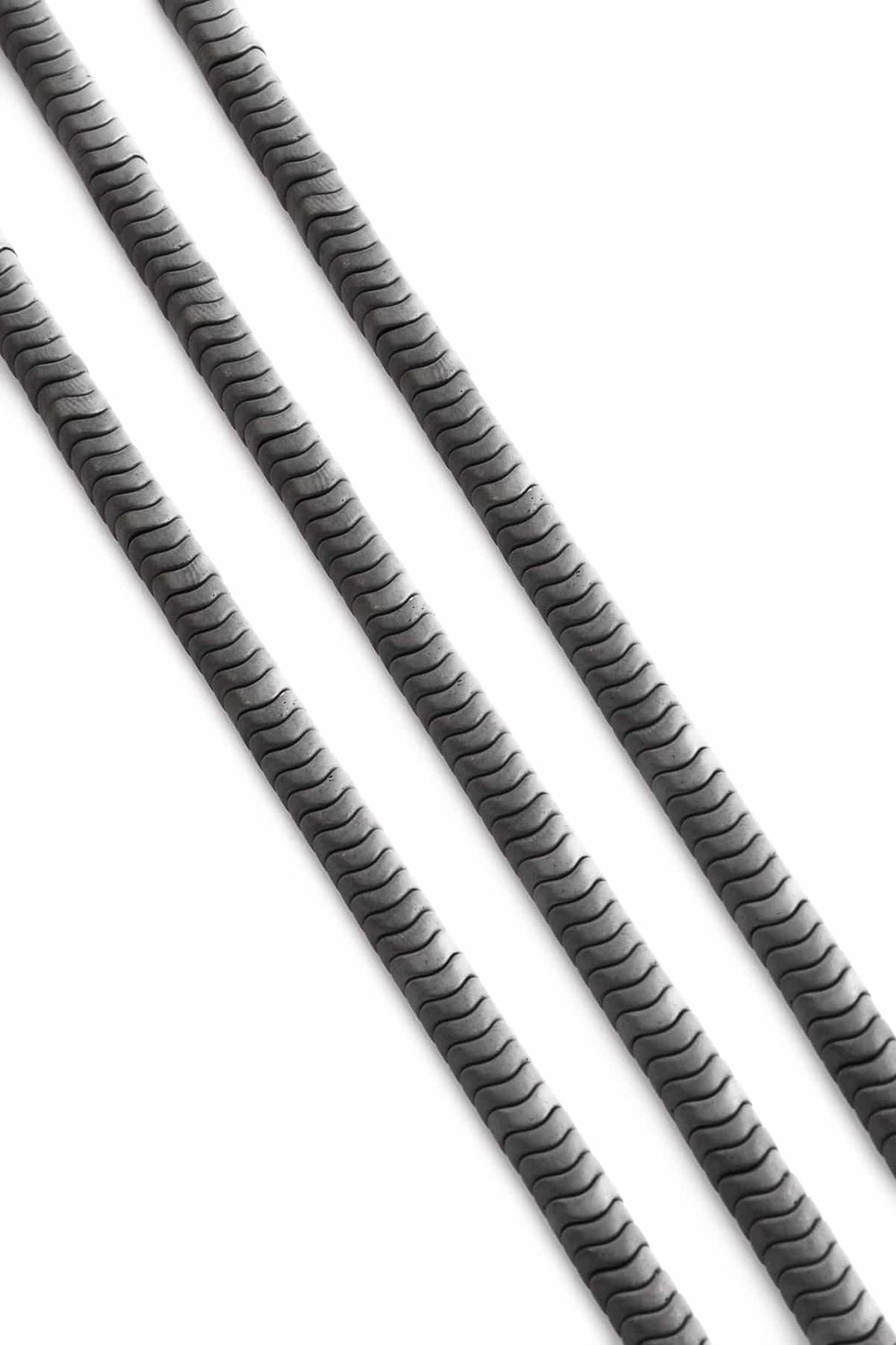 Hematit Taşı Rondela Kesim Mat Gri 6x2mm Doğal Taş Dizi