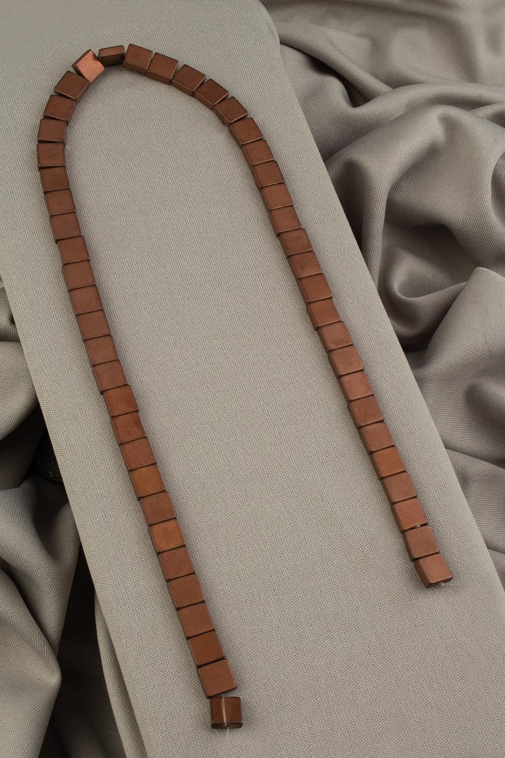 Hematit Doğal Taş Mat Kahverengi Kare Kesim 8x8x3mm Dizi [AA]