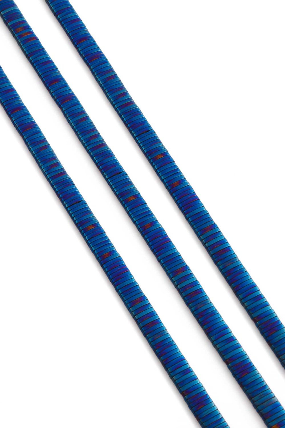 Hematit Taşı Rondela Kesim Mat Mavi 5x1mm Doğal Taş Dizi