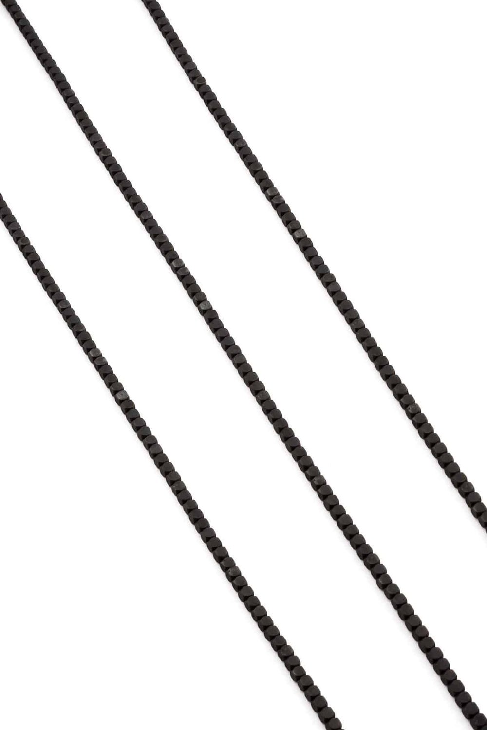 Hematit Taşı Küp Kesim Mat Siyah 2x2mm Doğal Taş Dizi