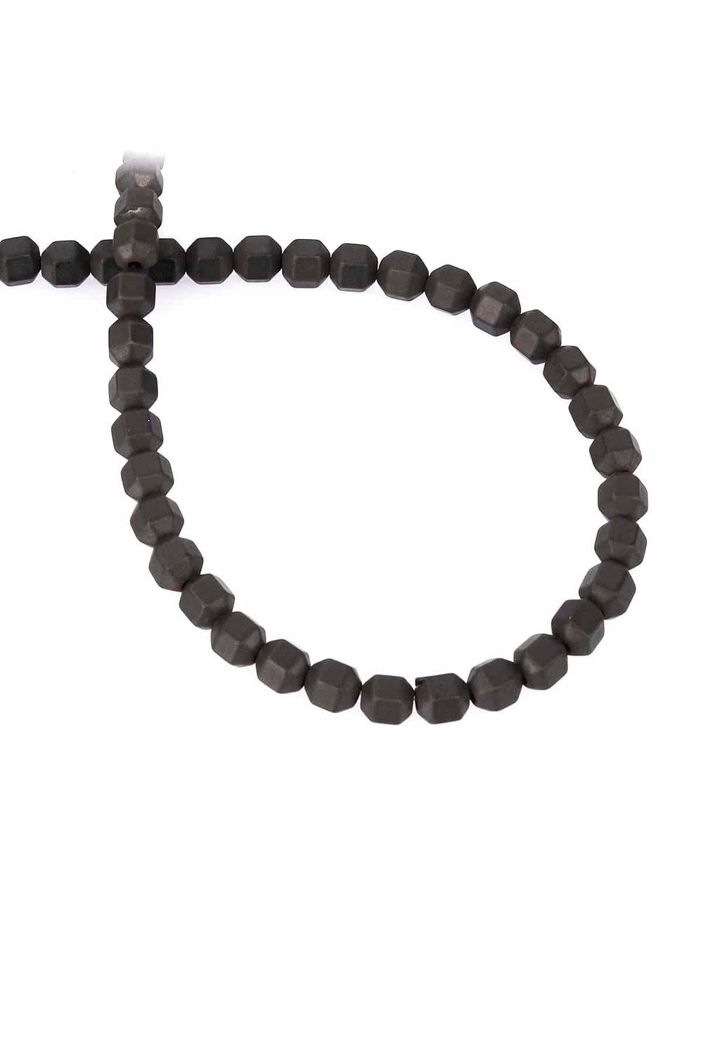 Hematit Taşı Özel Kesim Mat Siyah 6x6mm Doğal Taş Dizi