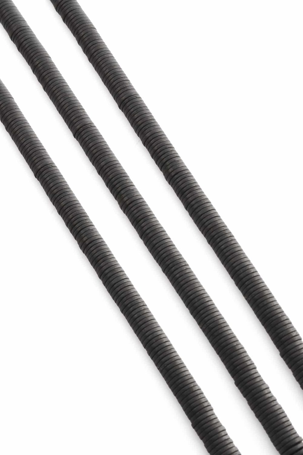 Hematit Taşı Disk Rondela Kesim Mat Siyah 6x1mm Doğal Taş Dizi