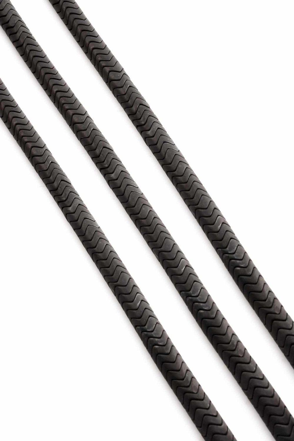 Hematit Taşı Dalgalı Rondela Kesim Mat Koyu Gri 6x2mm Doğal Taş Dizi