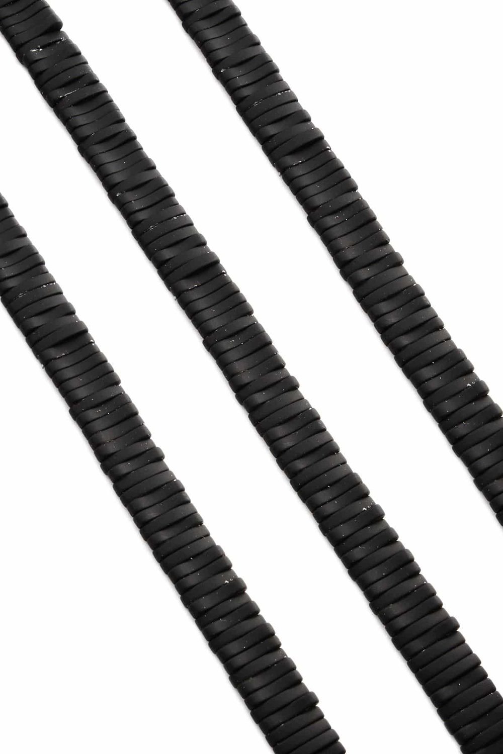 Hematit Taşı Mat Siyah 10x2mm Doğal Taş Dizi