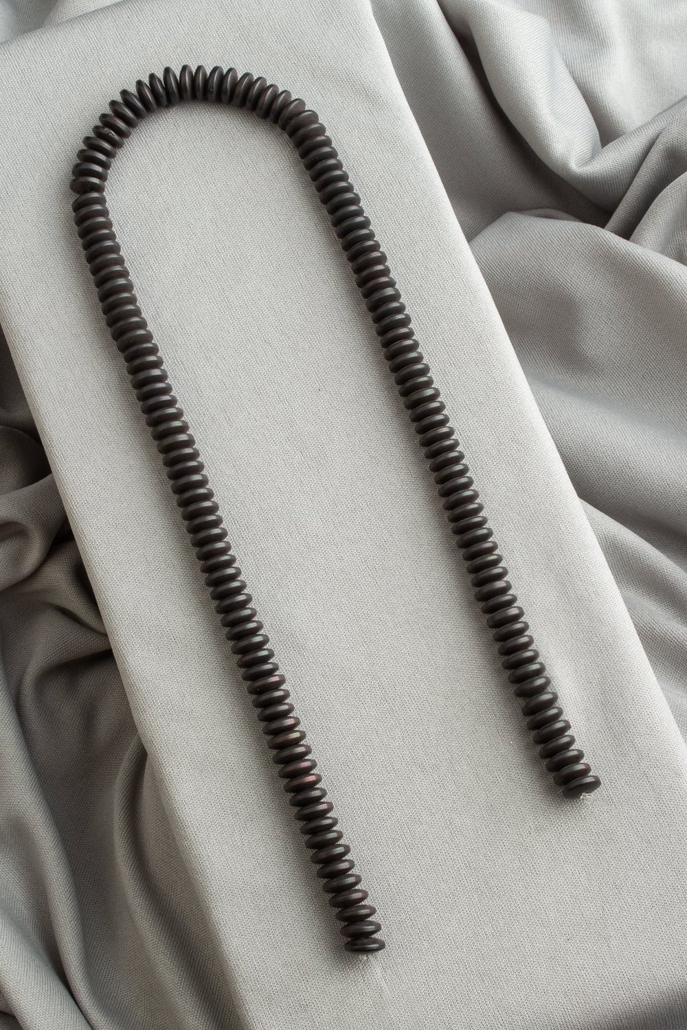 Hematit Doğal Taş Mat Siyah Daire Kesim 8x3mm Dizi [AA]