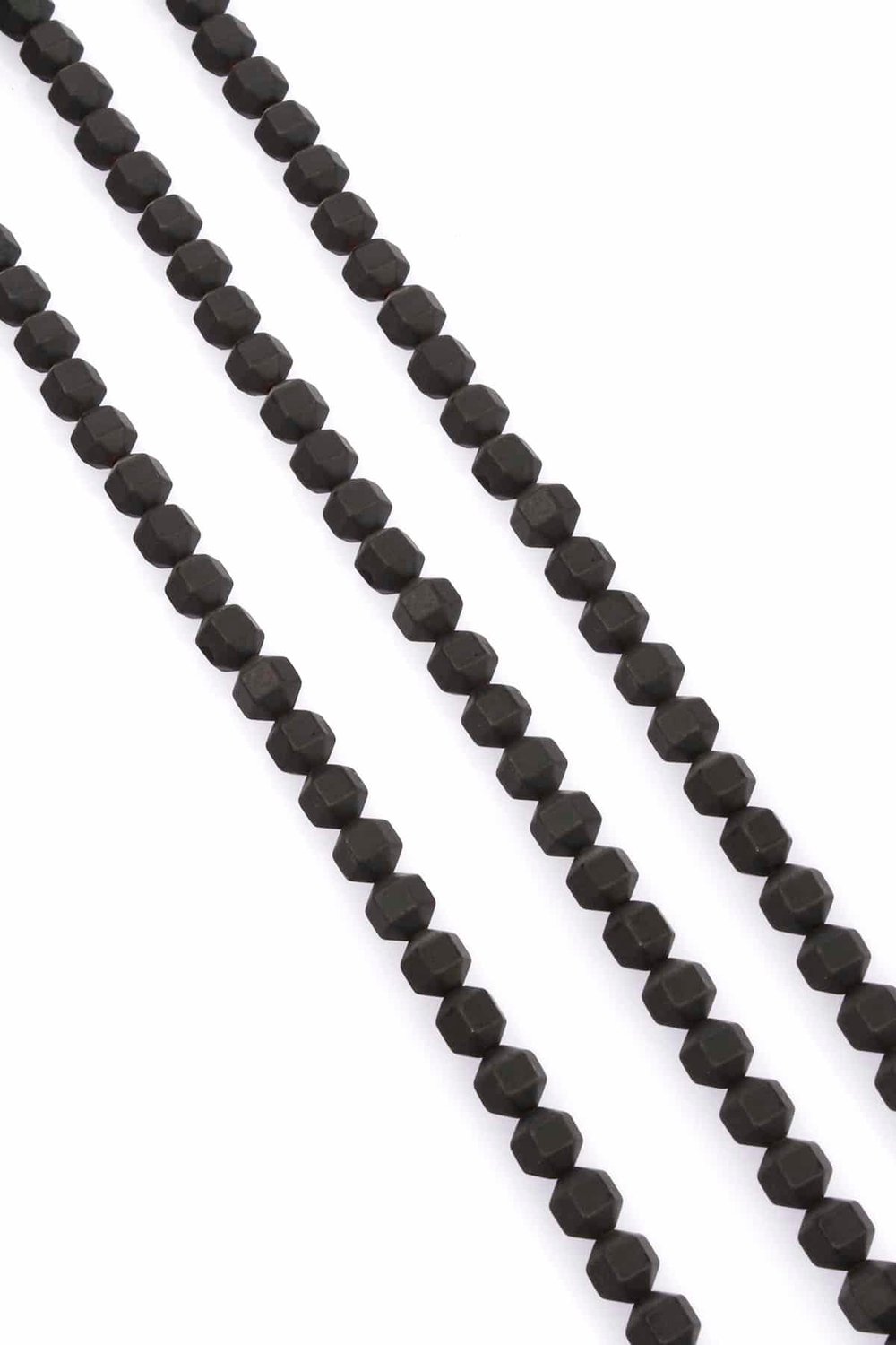 Hematit Taşı Özel Kesim Mat Siyah 8x8mm Doğal Taş Dizi