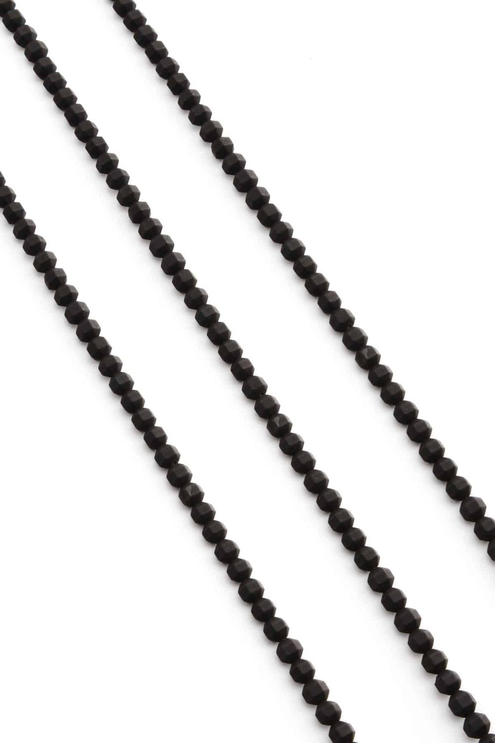Hematite Natural Stone Matte Black Special Cut 4mm String Of Beads
