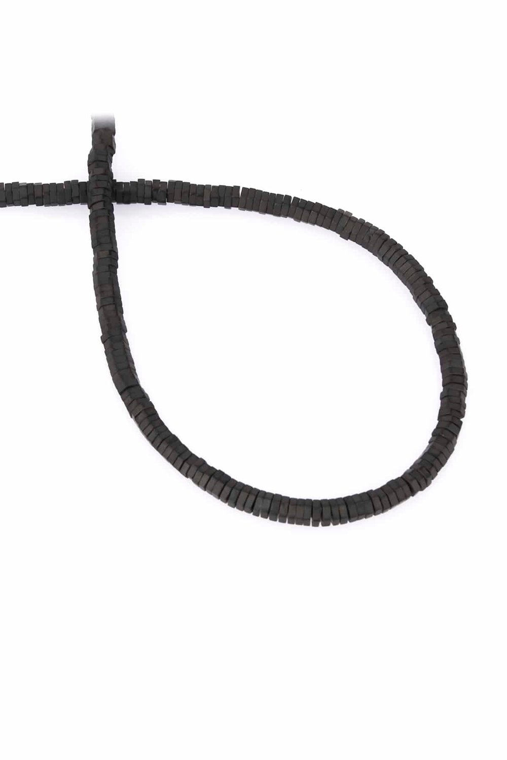 Hematit Taşı Altıgen Rondela Kesim Mat Siyah 4x1mm Doğal Taş Dizi