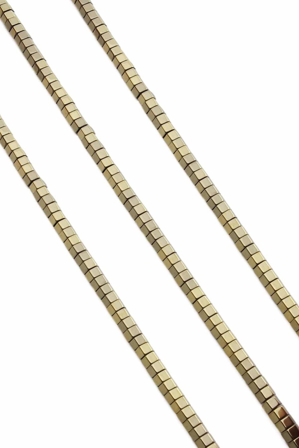 Hematite Natural Stone Shiny Antique Yellow Washer Cut 6x3mm String Of Beads