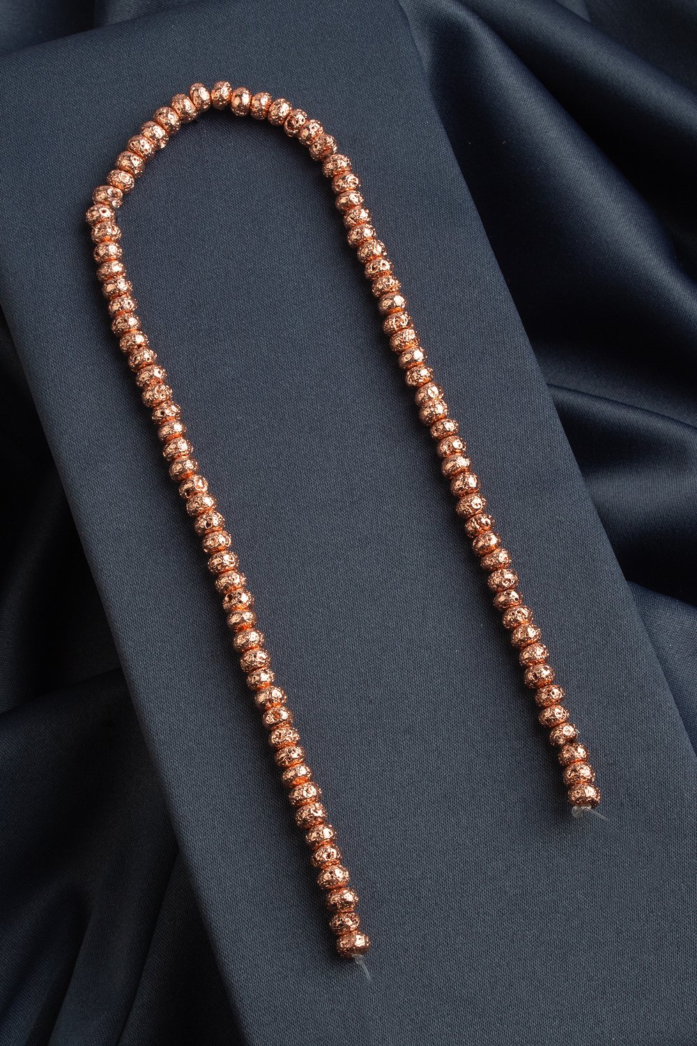 Hematit Doğal Taş Parlak Bakır Pütürlü Rondela Kesim 6x4mm Dizi [AA]