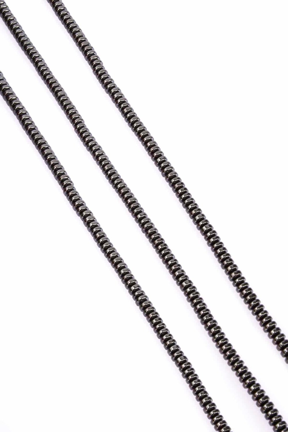 Hematit Taşı Rondela Kesim Parlak Füme 4x2mm Doğal Taş Dizi