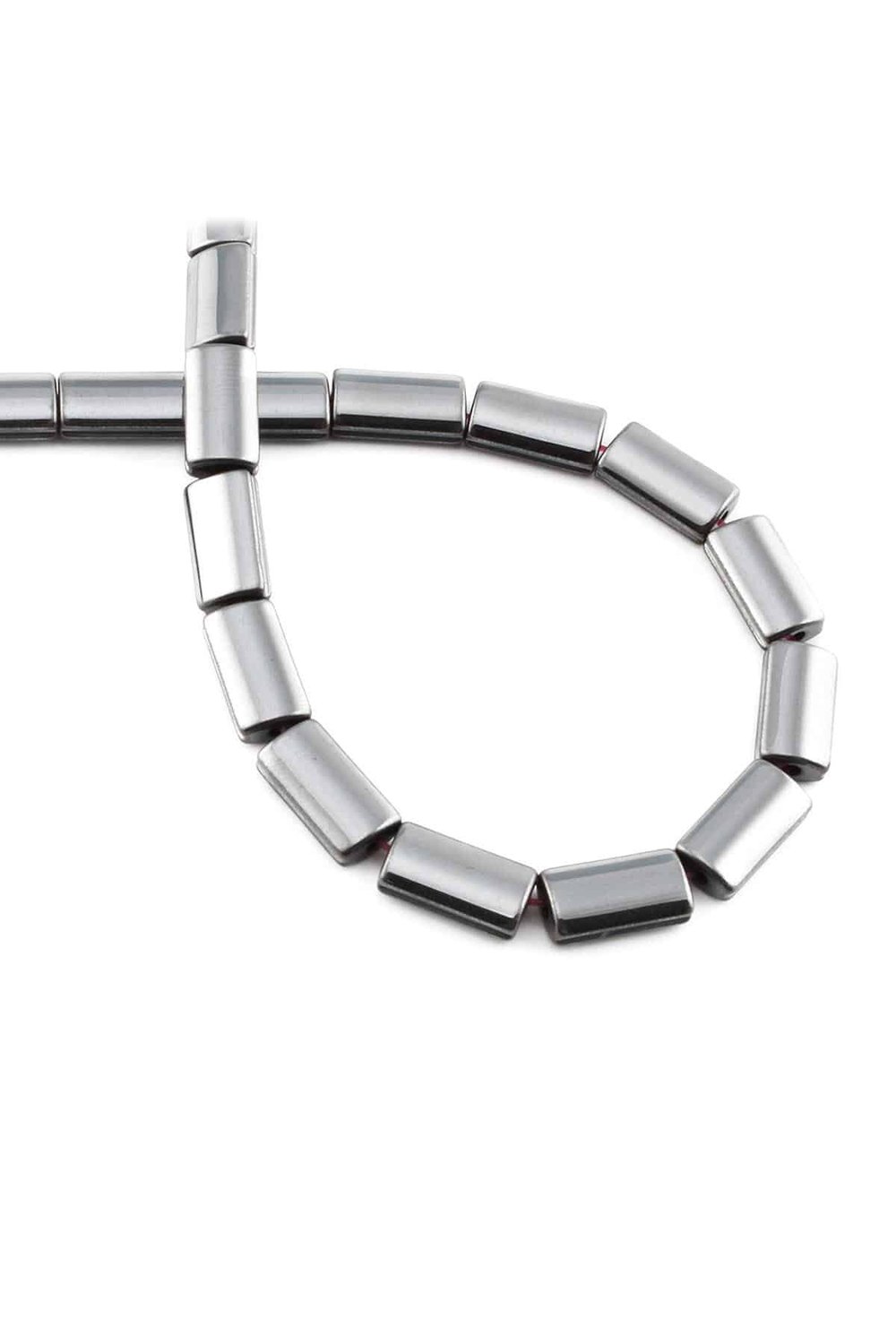 Hematit Taşı Dikdörtgen Kesim Parlak Füme 7x13mm Doğal Taş Dizi