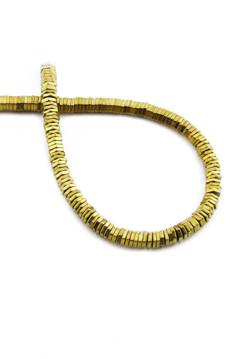 Hematit Taşı Parlak Gold 5mm Doğal Taş Dizi