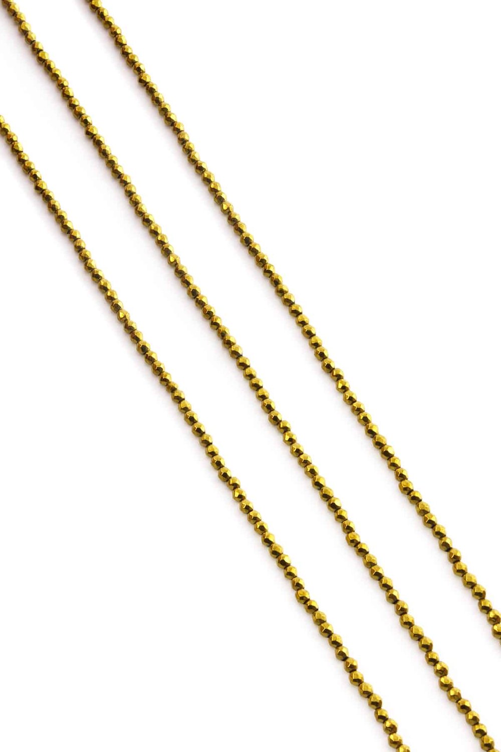Hematit Taşı Küre Kesim Parlak Gold 2mm Doğal Taş Dizi