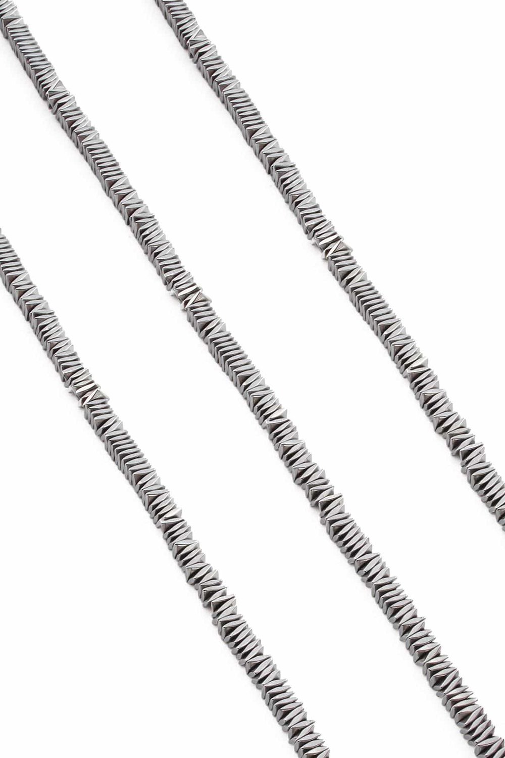 Hematit Taşı Rondela Kesim Parlak Gümüş 4x1mm Doğal Taş Dizi