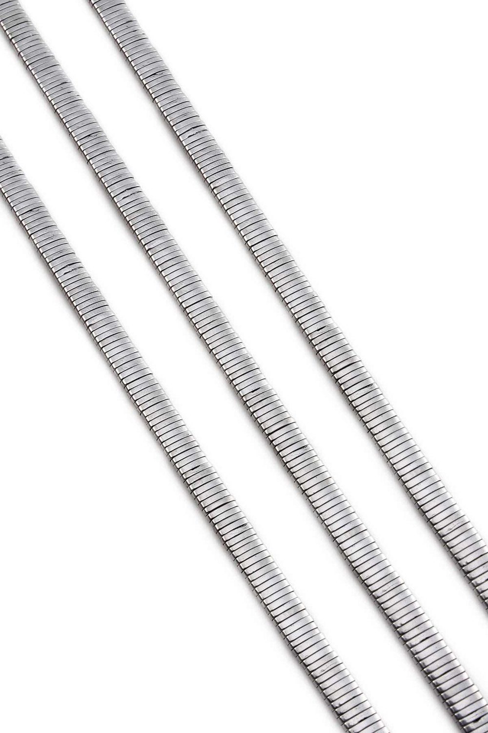Hematite Natural Stone Shiny Cylinder Washer Cut Double Hole 5x1mm String Of Beads