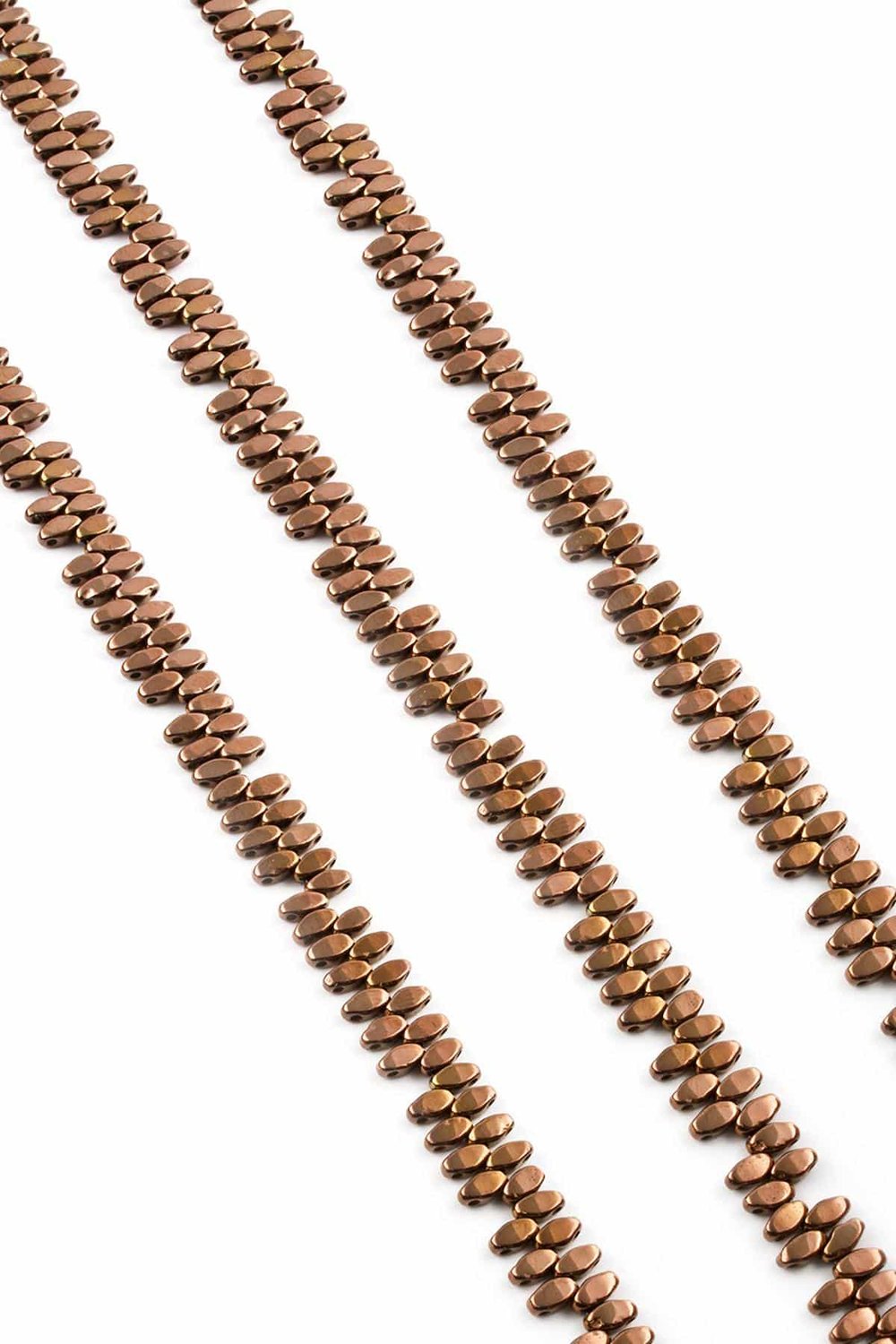 Hematit Taşı Parlak Kahverengi 5x2mm Doğal Taş Dizi