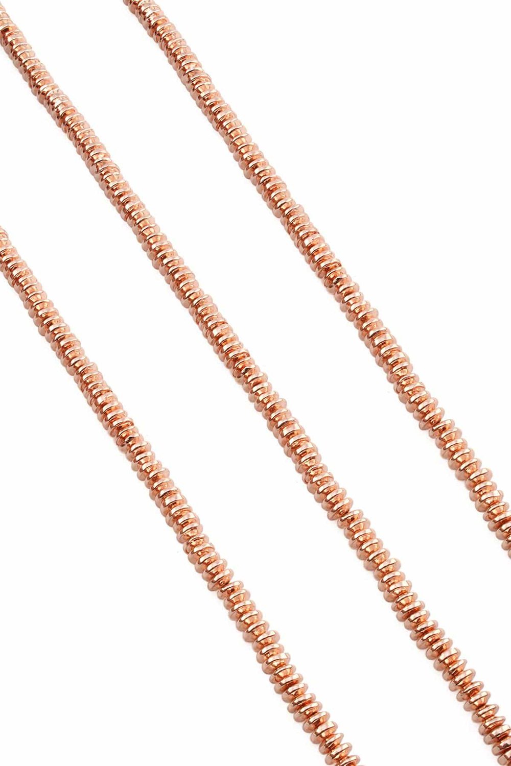 Hematit Taşı Rondela Kesim Parlak Roz 4x2mm Doğal Taş Dizi
